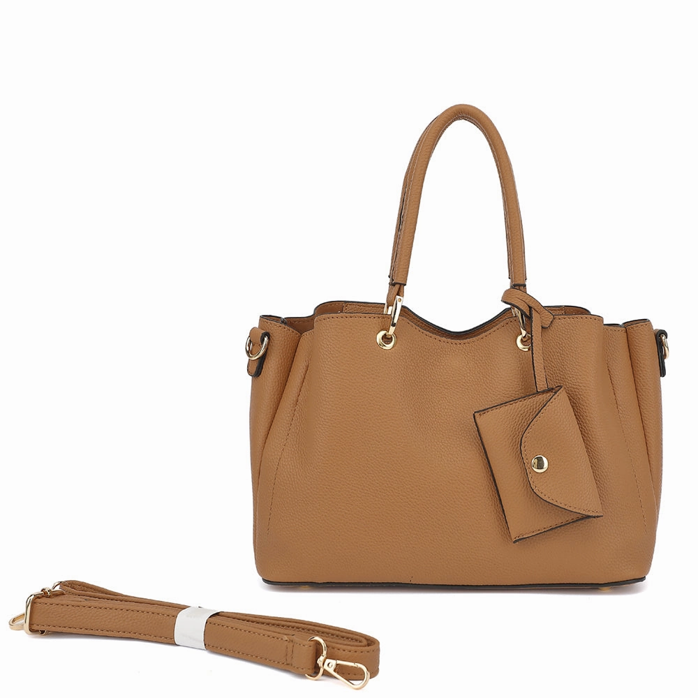 Compact Functionality Modern Organizer 3X COMPARTMENTS SATCHEL WITH HANGOFF 24782