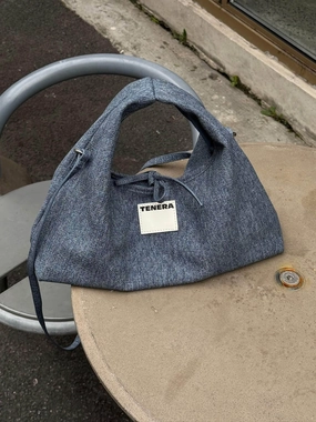 Minimalist Look (Denim Blue)Classic Hobo Bag-TENERA Denim Collection