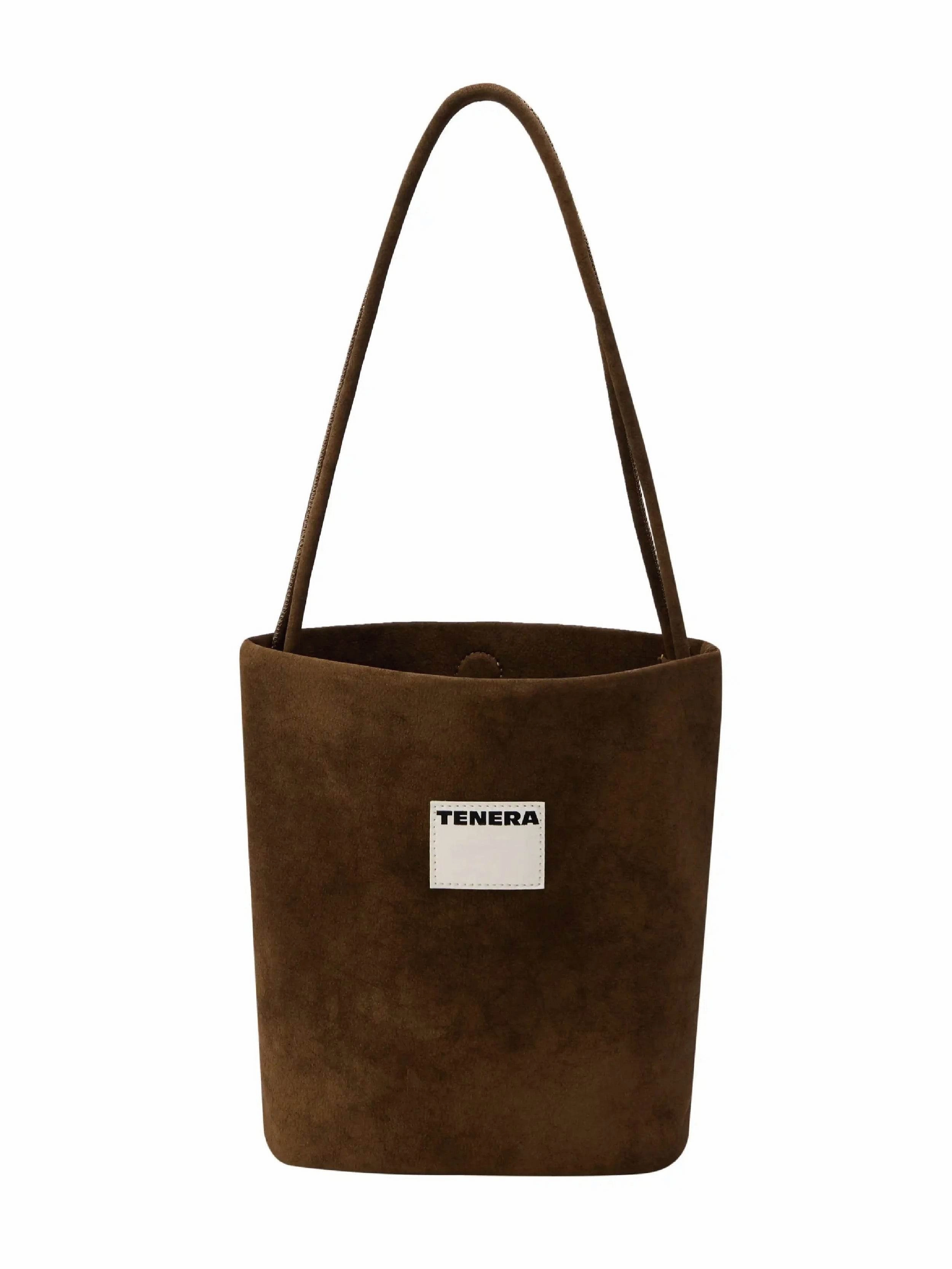 Functional Comfort Stylish Carry (Ebony)Small Bucket Bag-TENERA Vintage Collection