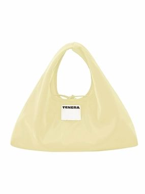 (Milkyellow)Classic Hobo Bag - TENERA Velvet Collection Daily Utility