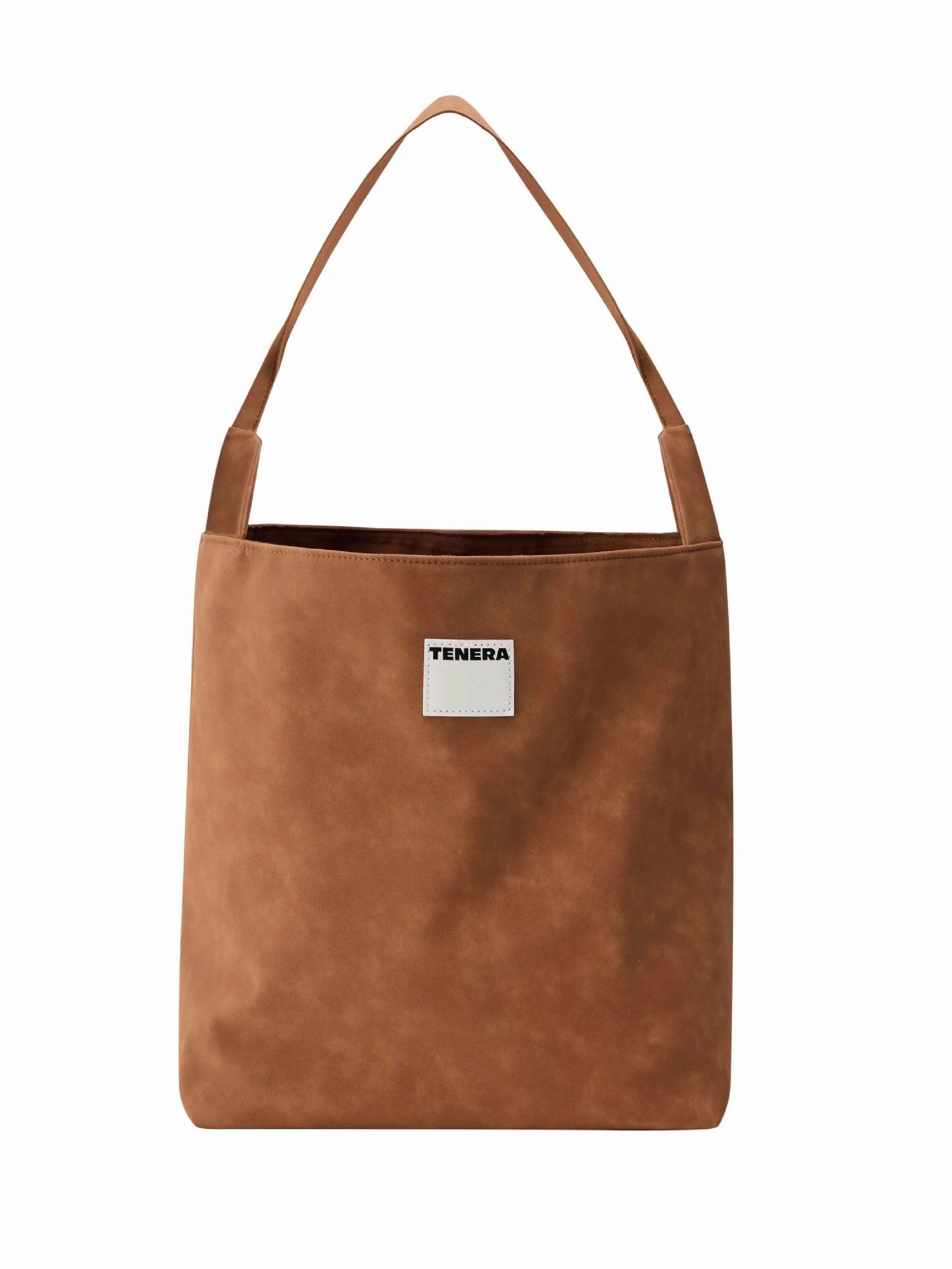 Casual Function (Washed Brown)Bucket Tote Bag-TENERA Vintage Collection