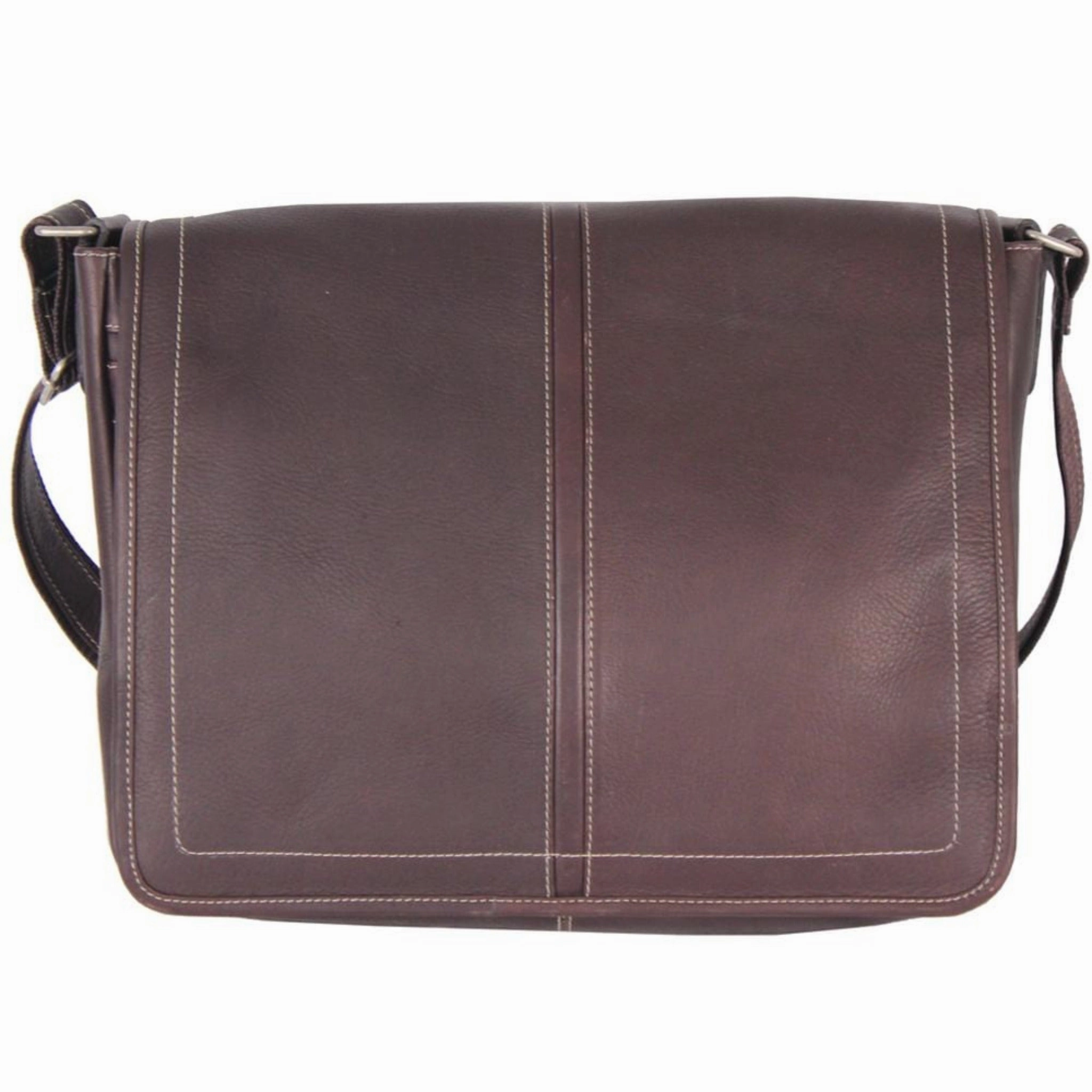 Weekend Getaway Acadia Leather Laptop Messenger Bag