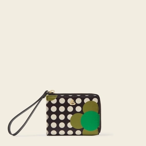 Durable Companion Carla Zip Purse - Jewel Flower Polka Dot