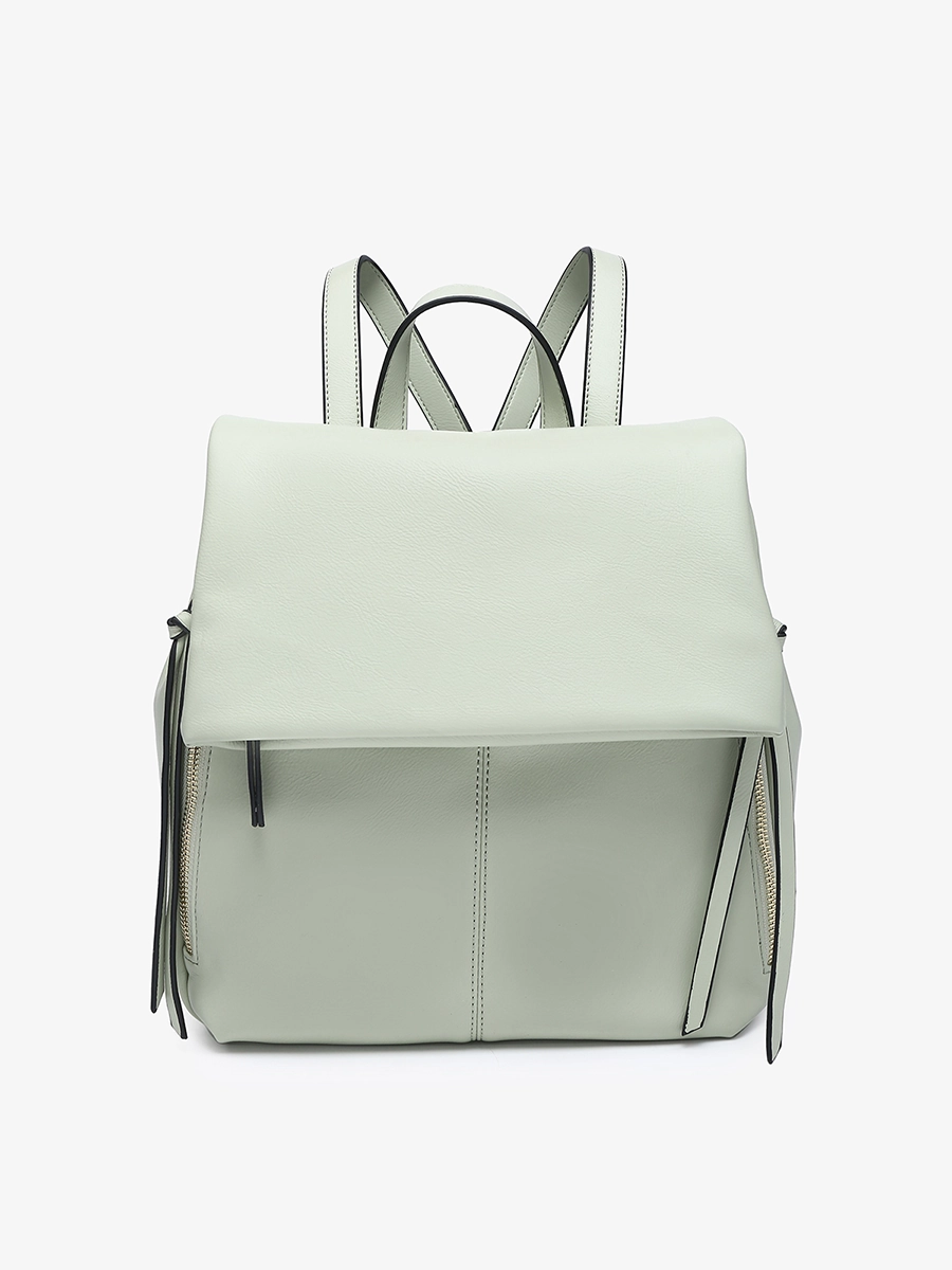 Minimal Charm Adley Vegan Foldover Backpack
