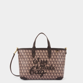 Urban Lifestyle I Am A Plastic Bag XS Zipped Motif Cross-body Tote