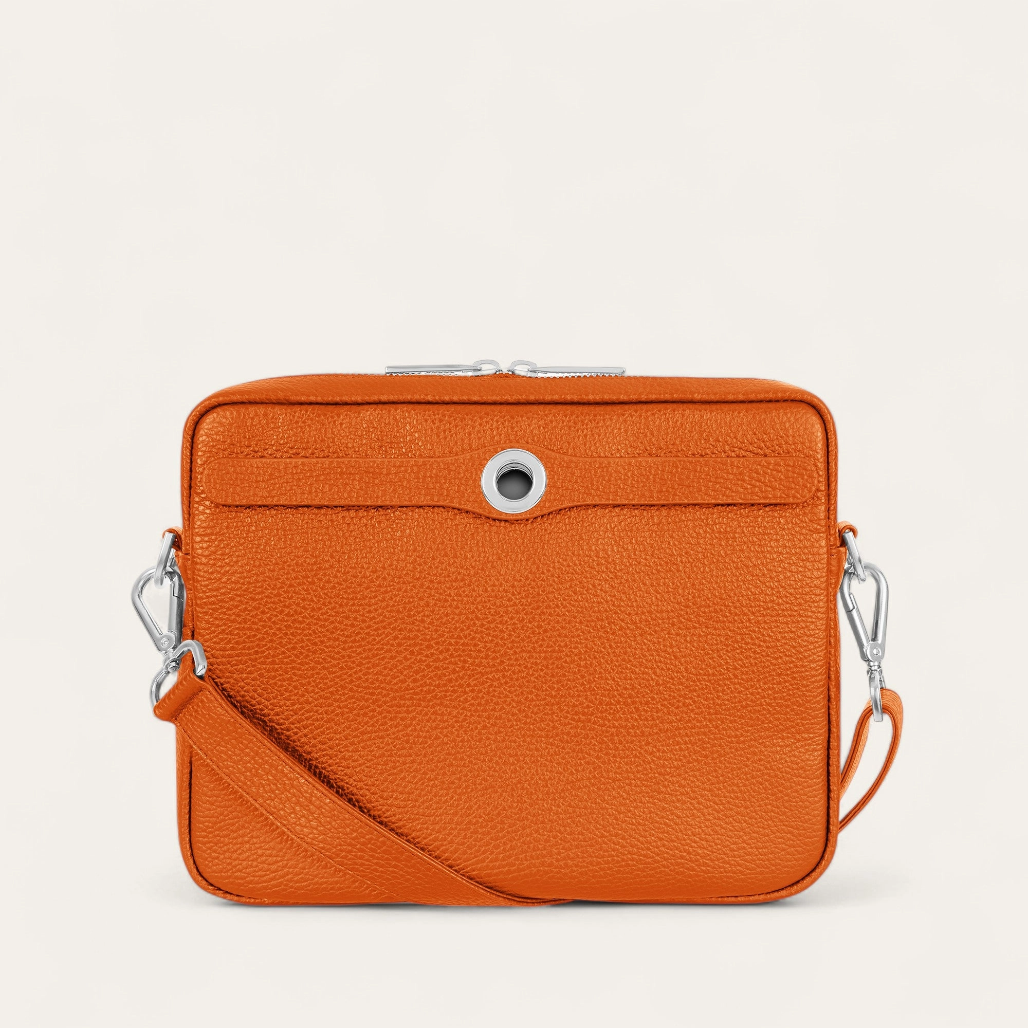 Outdoor Carry Trendy Lifestyle Mia Crossbody | Tangerine with Silver hardware
