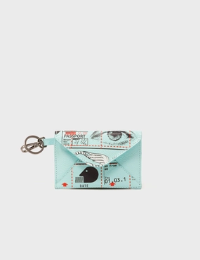 Lightweight Option Adventure Utility Organizer Fabian Aquatic Blue Leather Wallet - Kind Type Design