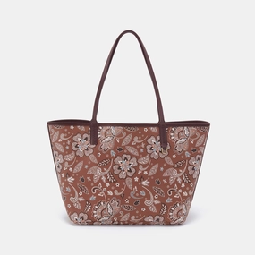 Beach Day Functional Everyday All That Tote in Coated Canvas - Country Road Bloom Canvas