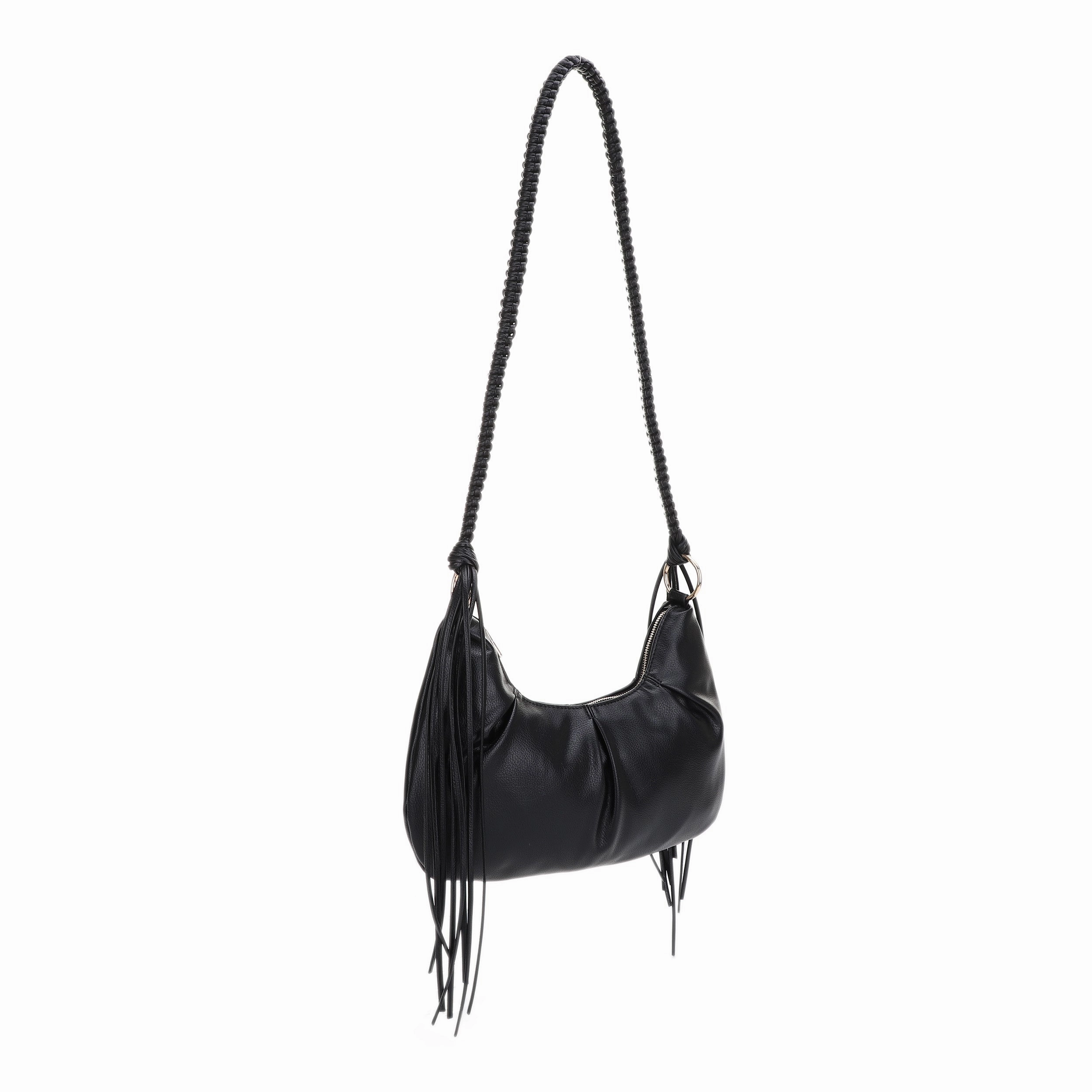 Comfort functionality Andrea Crescent Tassel Crossbody
