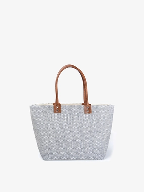 Compact Design Dressy Touch Angelica Vegan Aztec Straw Tote