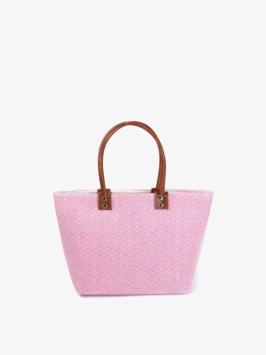 Formal Elegance Angelica Vegan Aztec Straw Tote