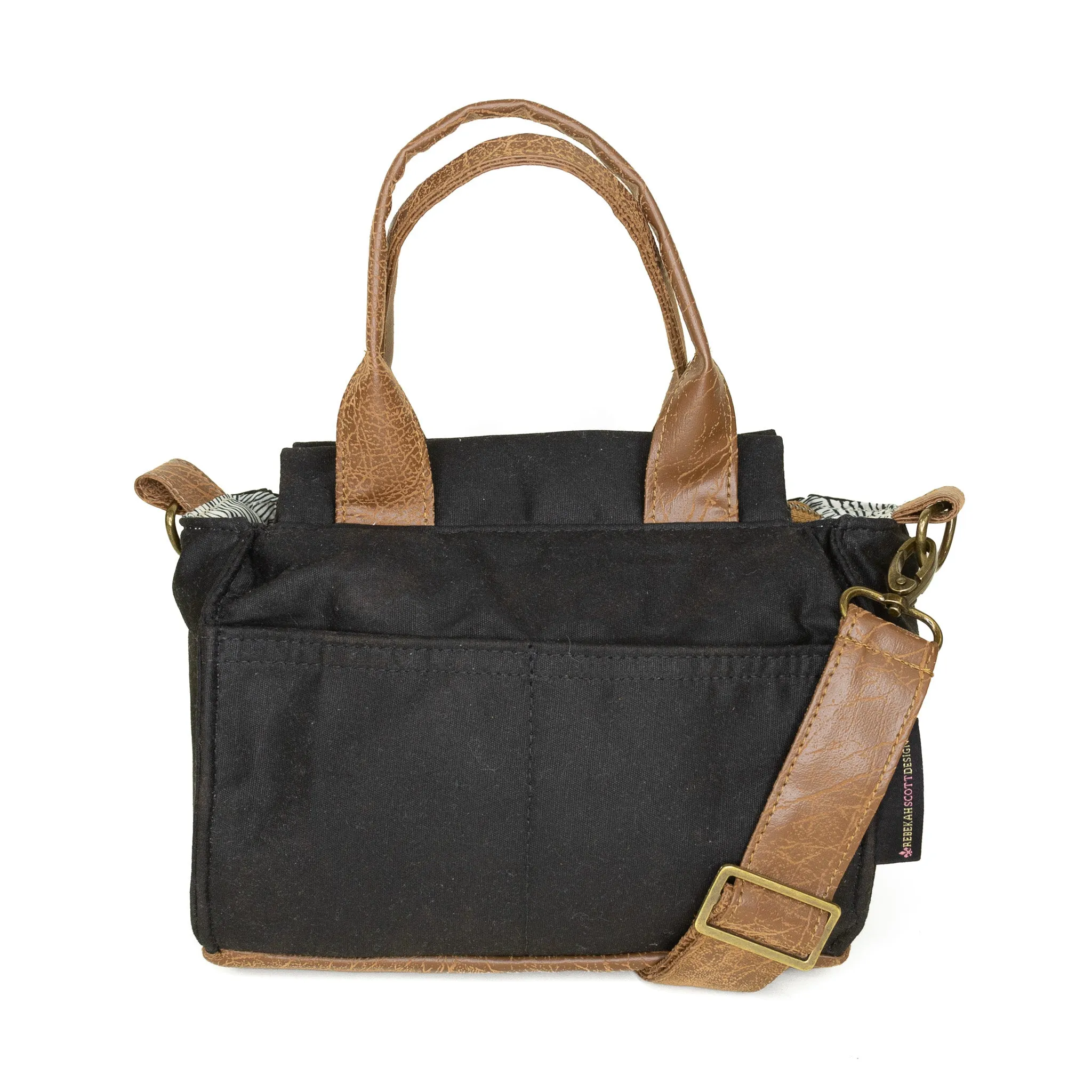 Outdoor Daily Fashion Anita: Black Waxed Canvas