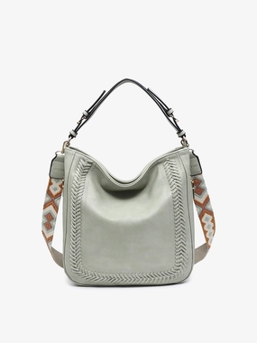 Simple Elegance Polished Detail Aris Small Vegan Hobo