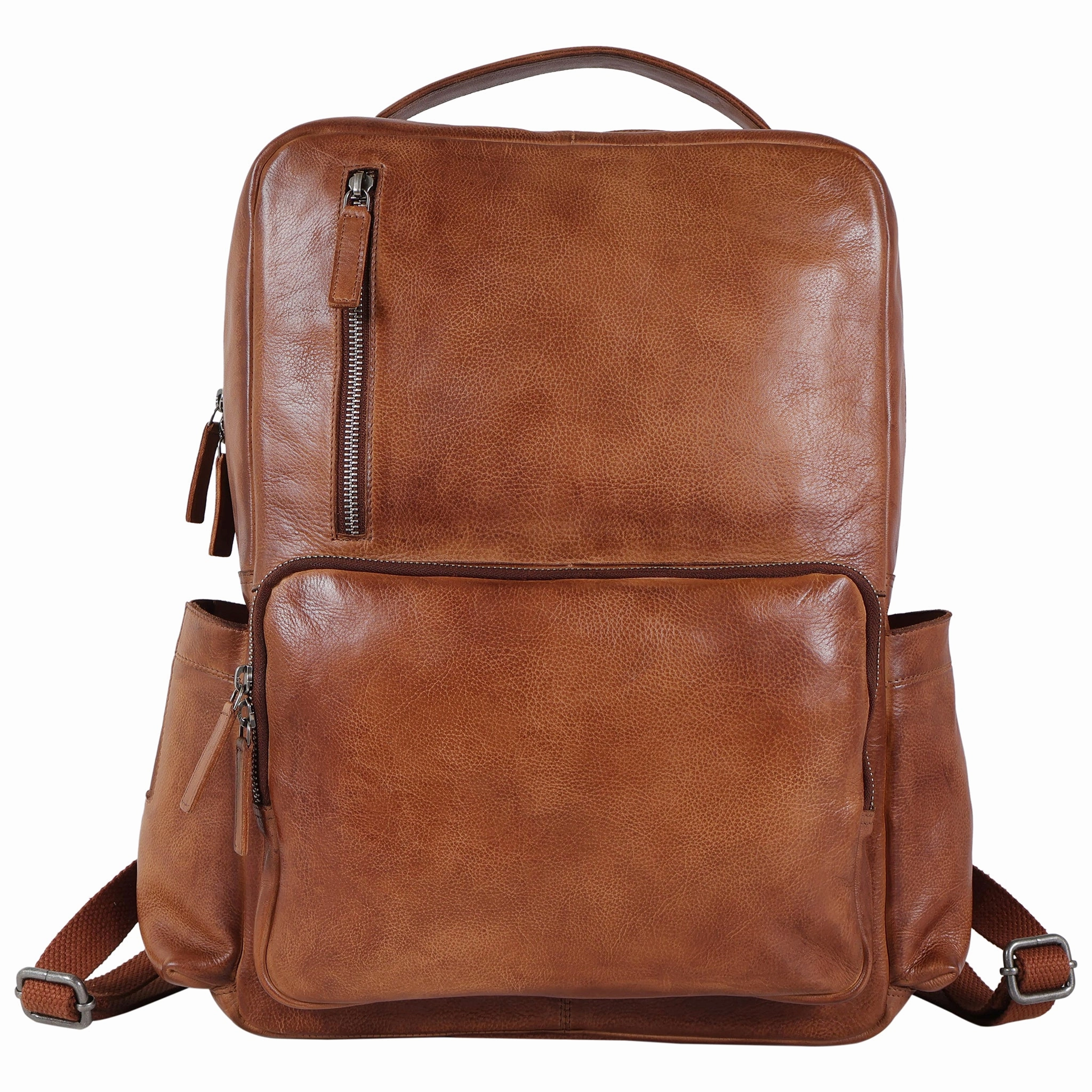 Atlas Leather Backpack Compact Functionality Portable Utility