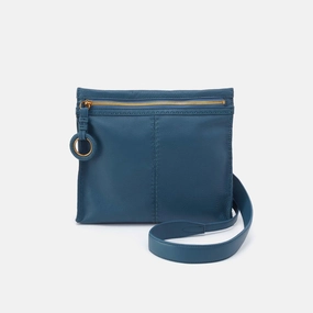 Trend Alert Austin Medium Crossbody in Pebbled Leather - Peacock Feather