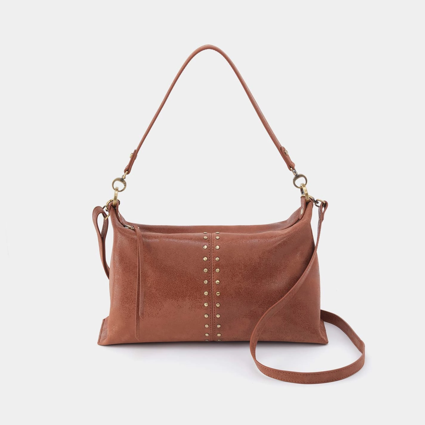 Travel Companion Avon Shoulder Bag in Buffed Leather - Burnished Saddle Functional Companion