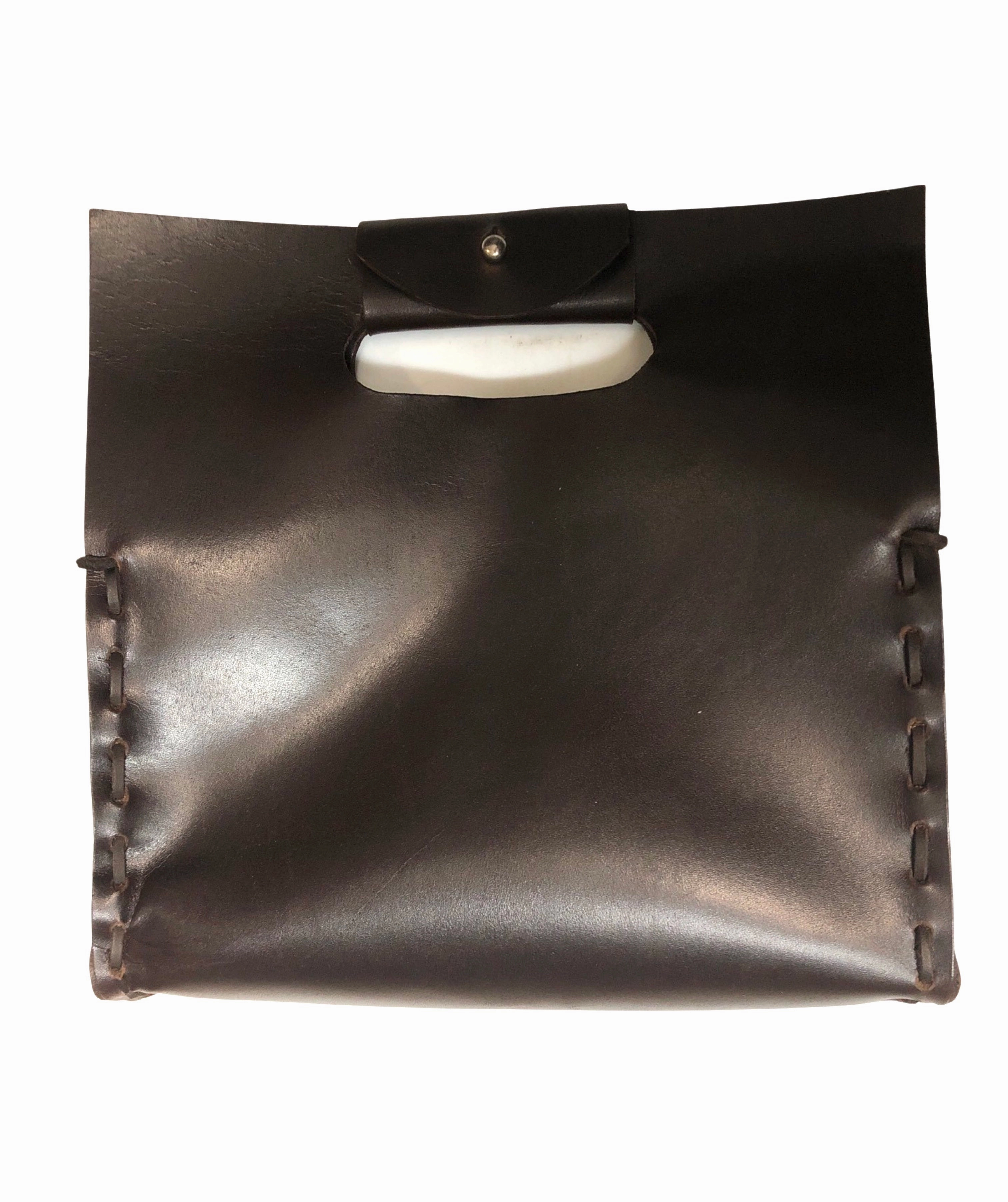 Sleek Appearance B48 whipstitch clutch