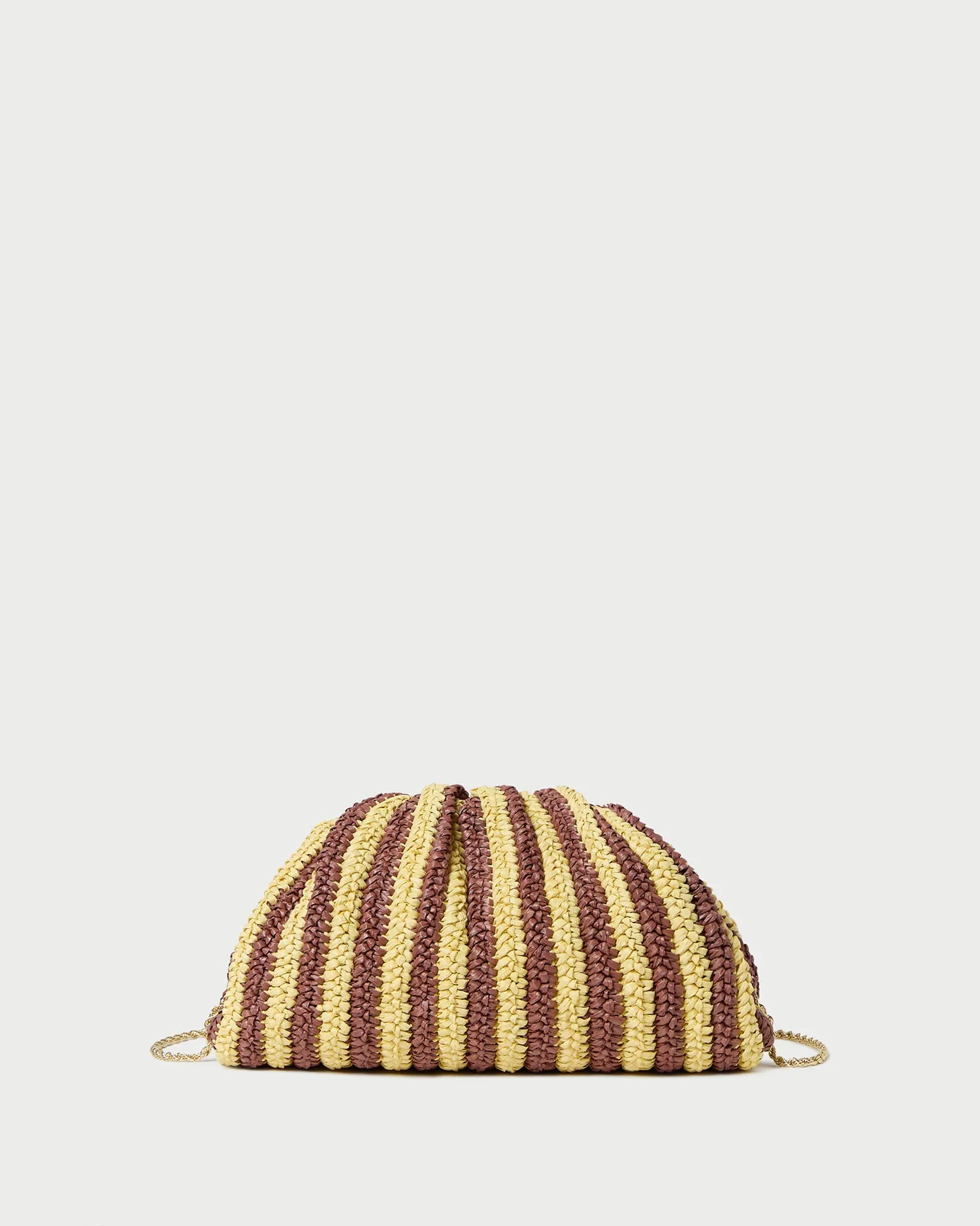 Bailey Brown/Butter Stripe Dome Clutch Essential Gear Design Vision