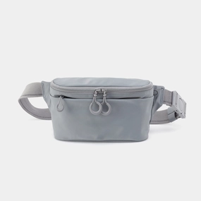 Designed to be both functional and fashionable BE HOLD Belt Bag in CaRefiber recycled nylon - Stone