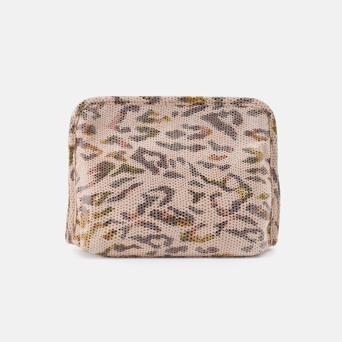 Durable Performance Organized Storage Beauty Cosmetic Pouch In Printed Leather - Summer Safari