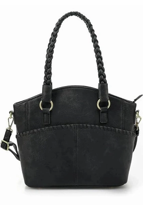 Bella Concealed Carry Tote with Braided Handle Simple Functionality