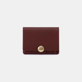 Hutton Small Wallet in Micrograin Leather - Brown Bear Refined Efficiency