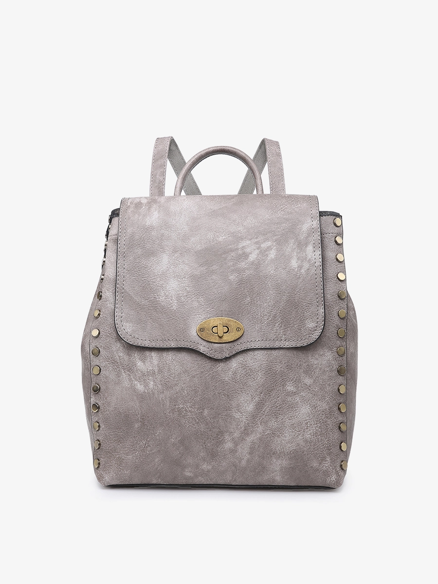 Lace Overlay Evening Ready Bex Vegan Distressed Backpack