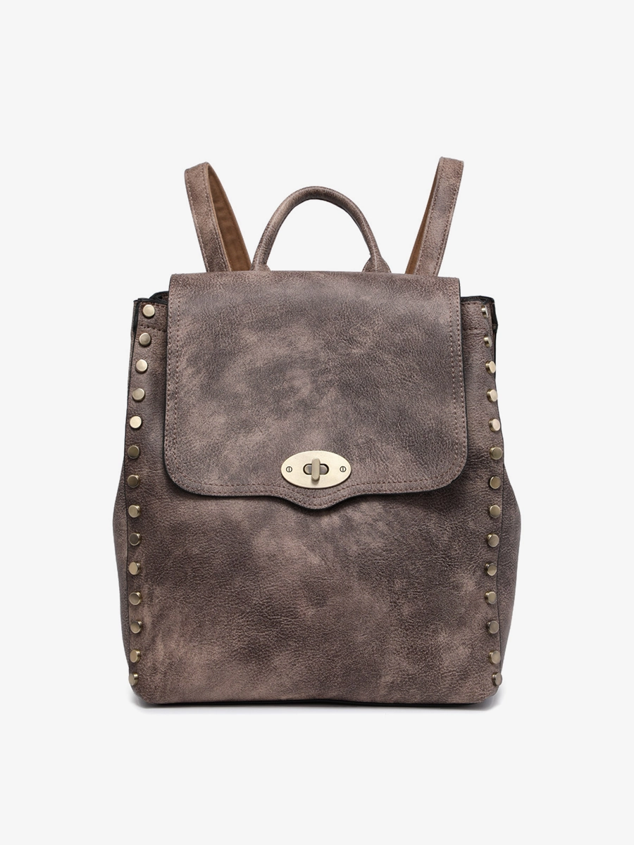 Trendy Fashion Runway Inspired Bex Vegan Distressed Backpack