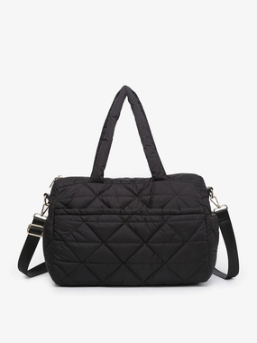 Fashion Refinement Billie Vegan Quilted Satchel