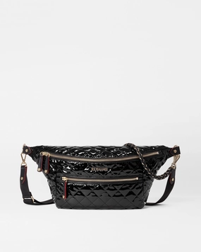 Urban Lifestyle Black Lacquer Crosby Crossbody Sling Bag