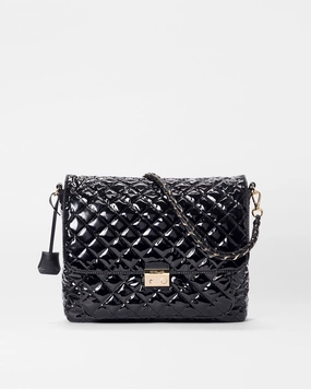 Classic and sophisticated style for any occasion Black Lacquer Large Crosby Lock Crossbody