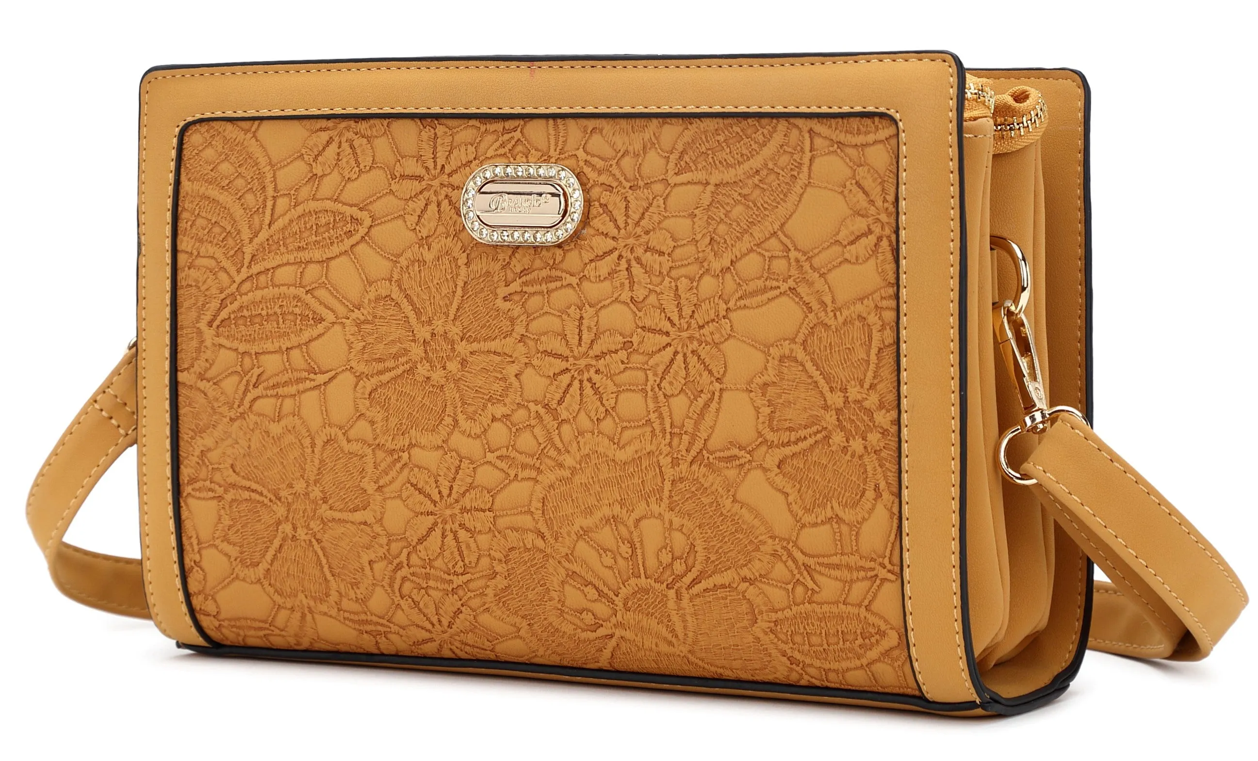 Blossoming Love Floral Crossbody Bag Detachable Strap