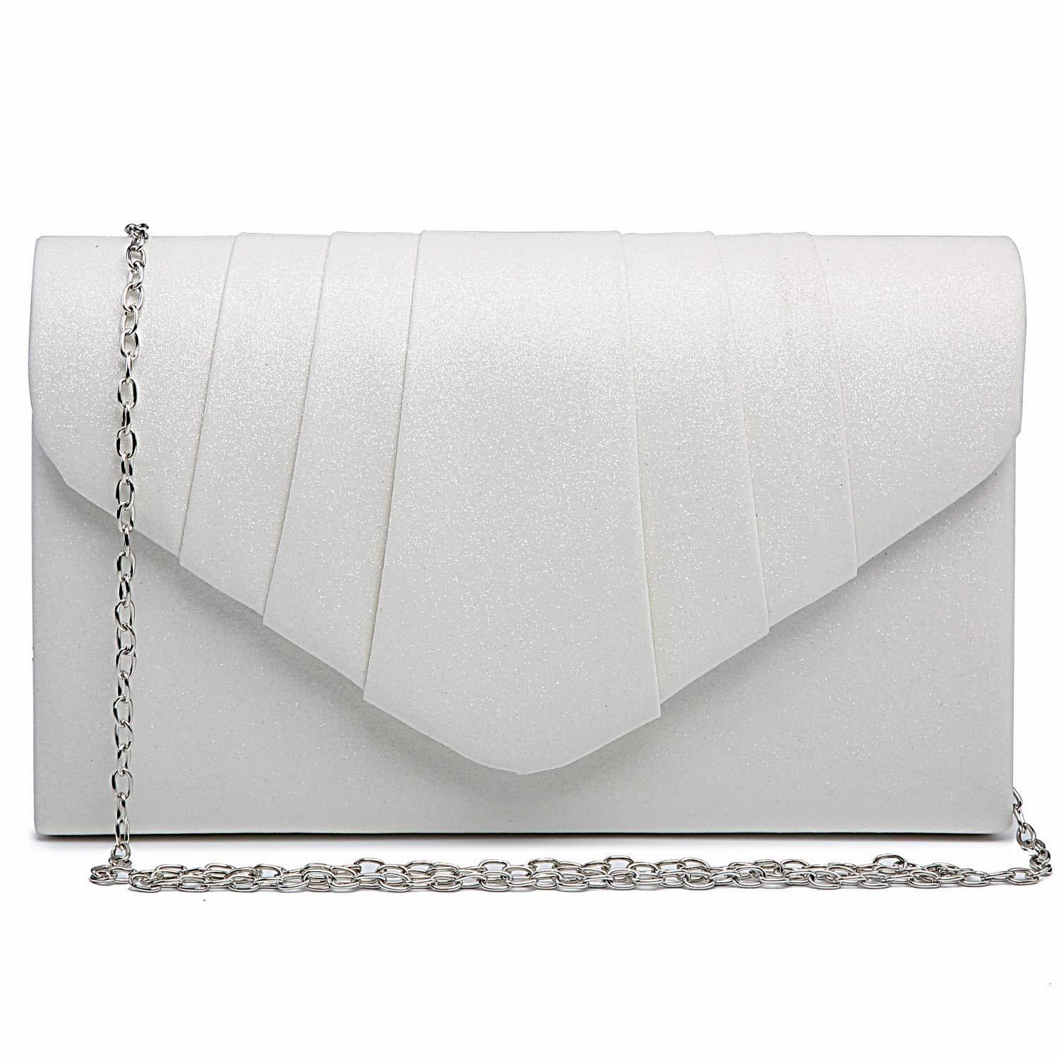 handmade piece Women's Evening Bag Pleated Envelope Clutch Handbag l Dasein