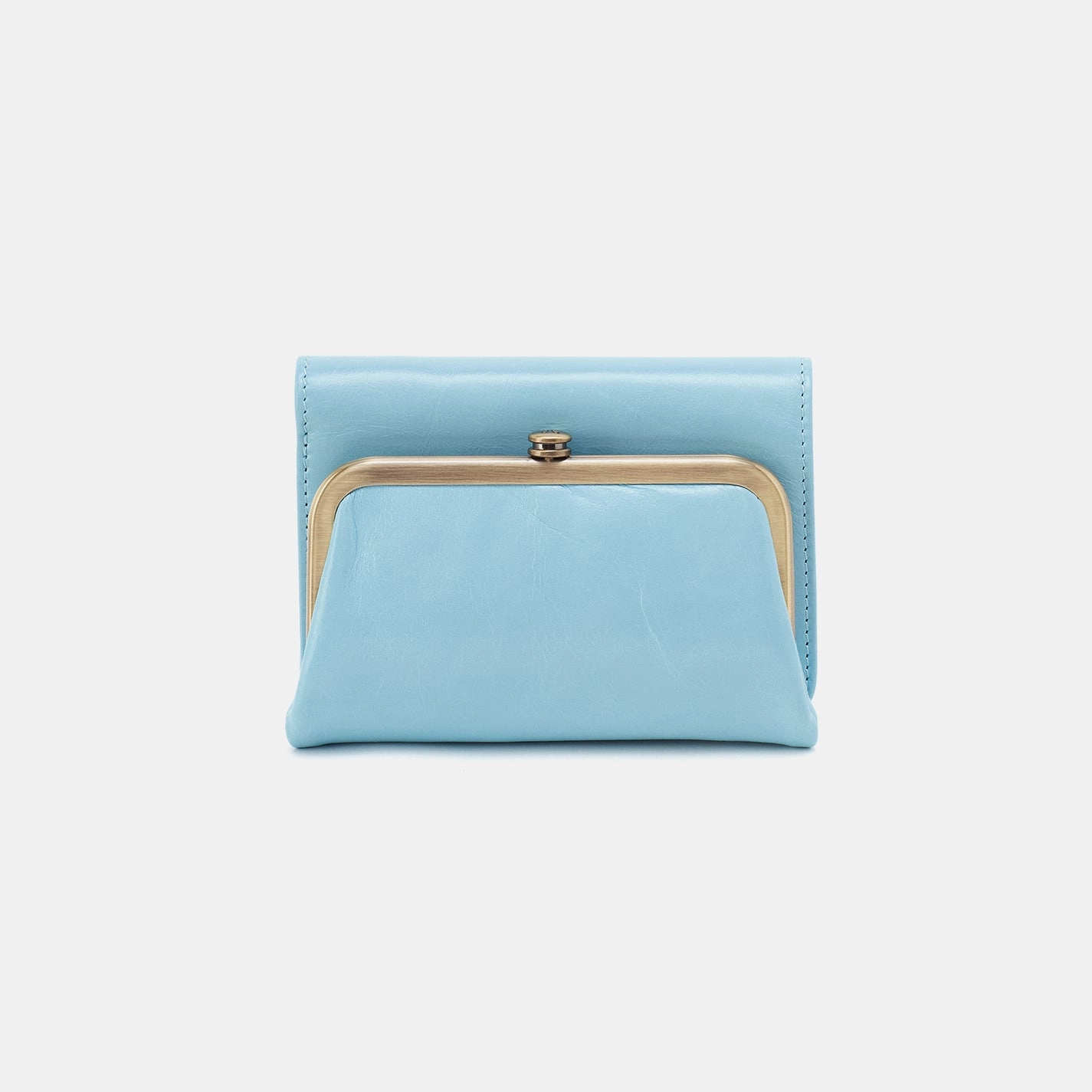 Robin Compact Wallet In Polished Leather - Stratosphere Daily Modernity Timeless Aesthetic