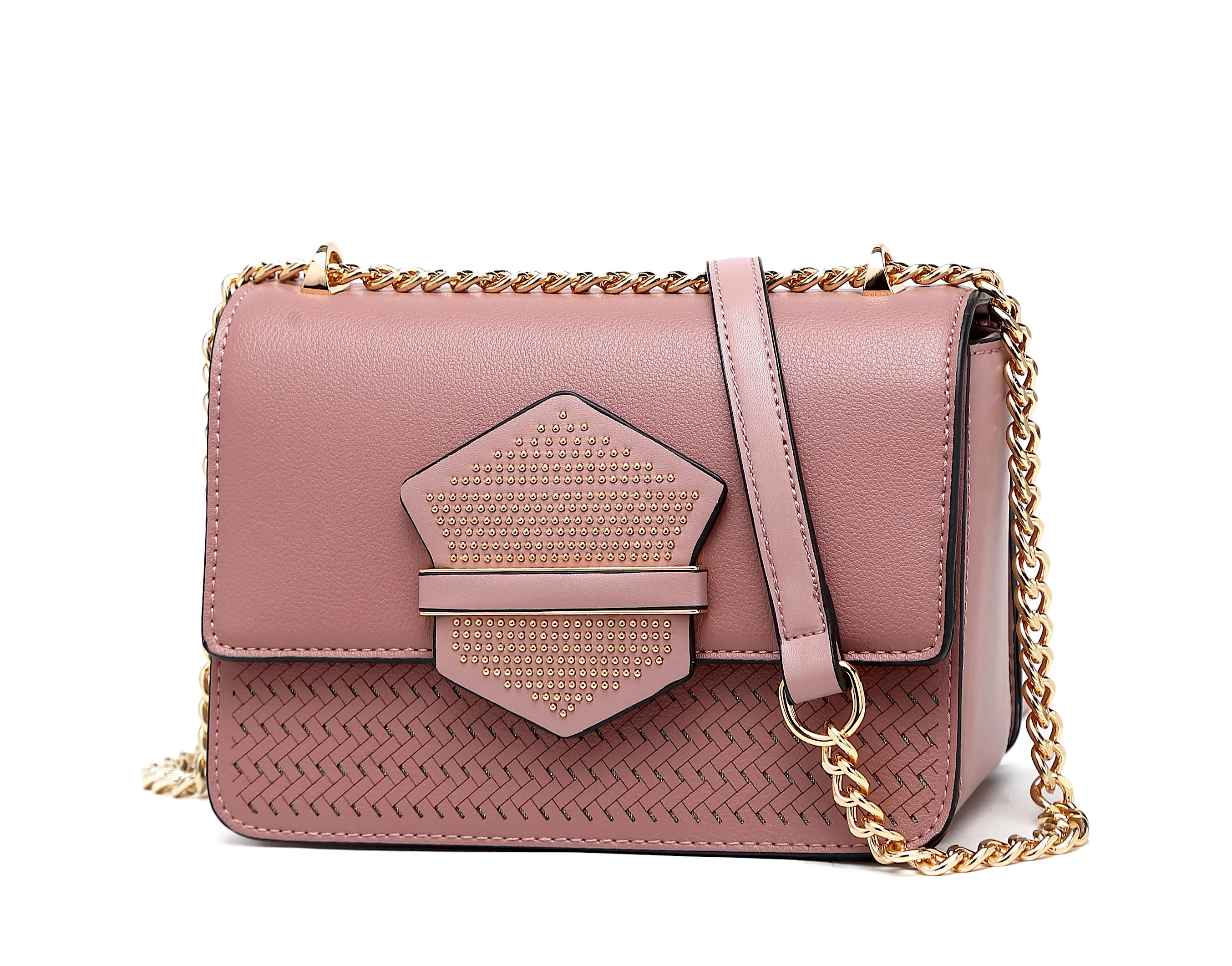 Brangio Blush Geometric Crossbody Bag Workwear Companion