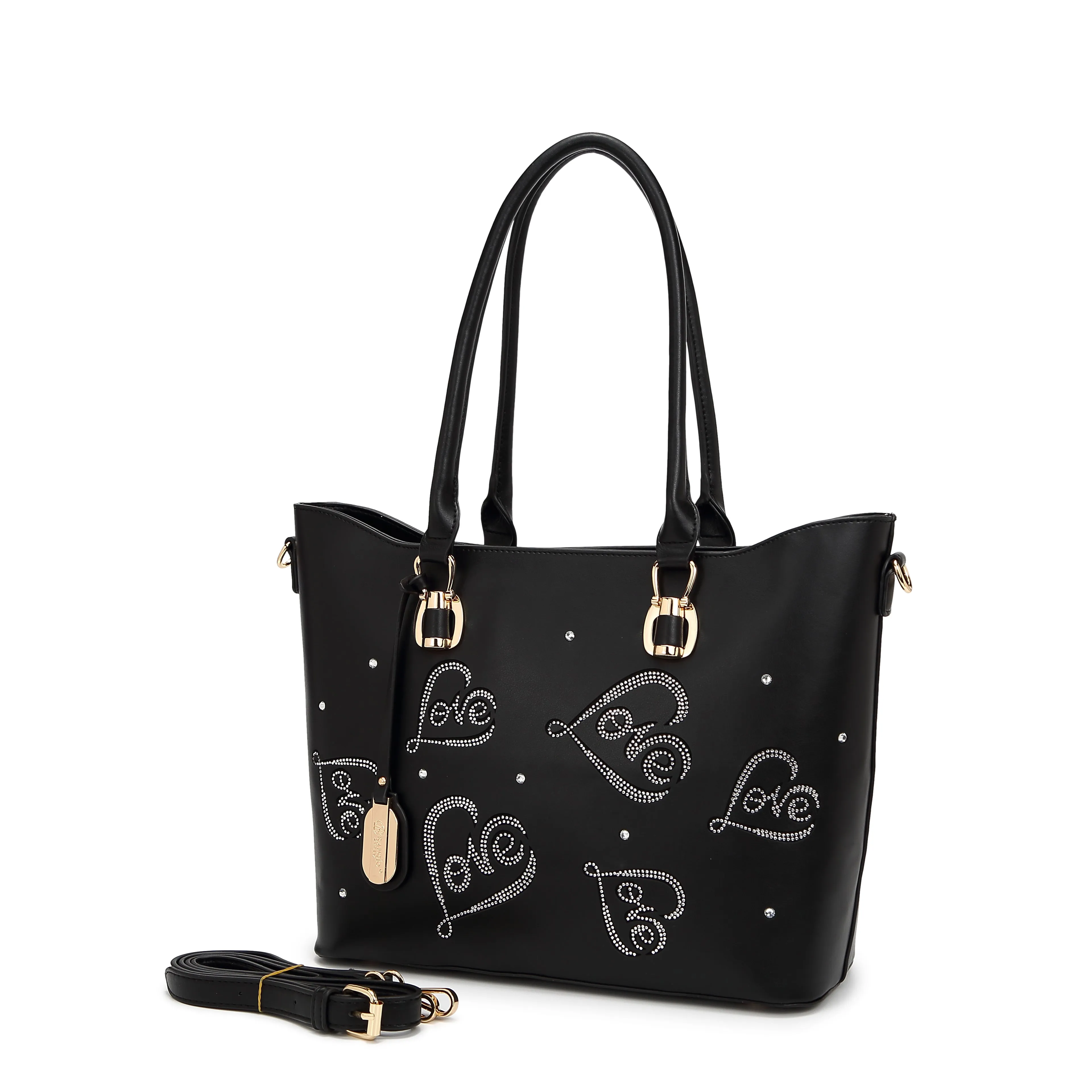 Fashion Must Fashion Element Brangio Elegant Love-Embellished Tote Bag