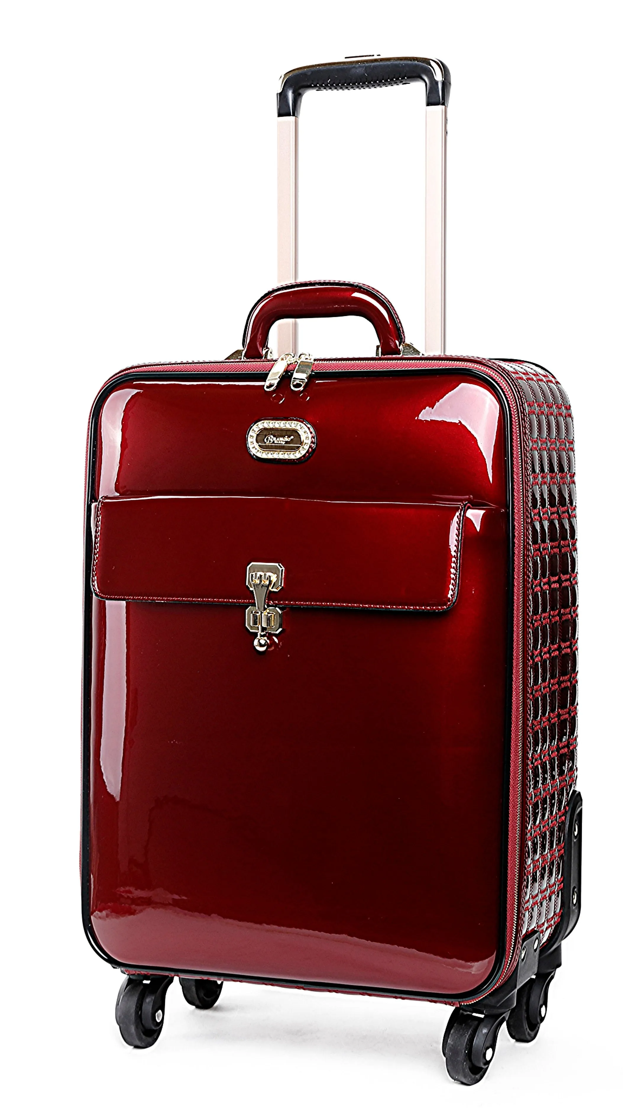 Brangio Glossy Trolley Bag with Elegant Design Retro Charm