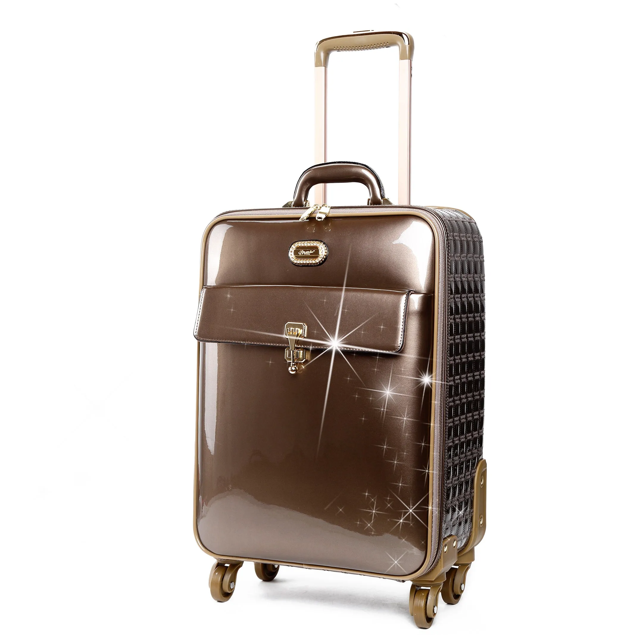 Brangio Glossy Trolley Bag with Elegant Design Portable design Portable Style