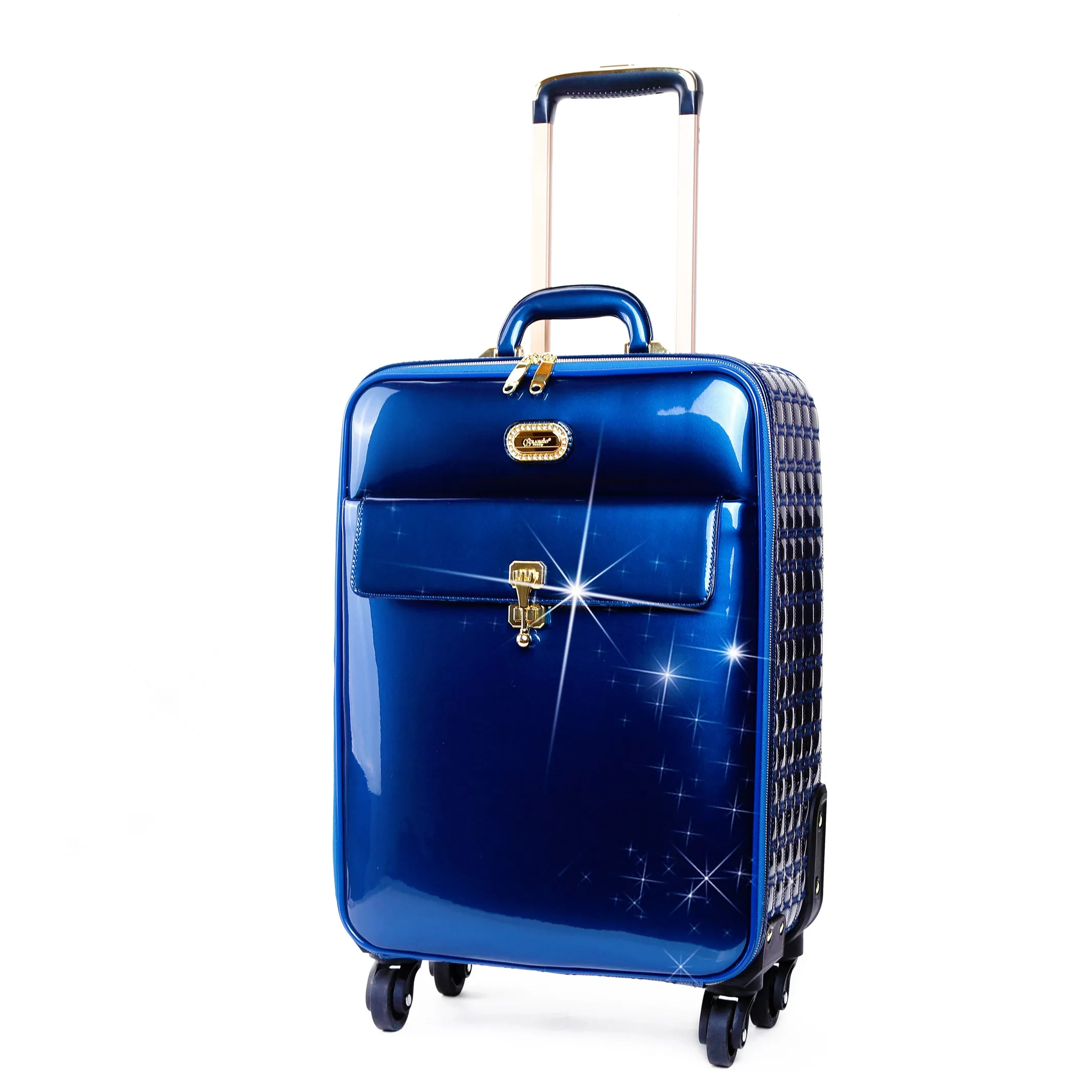 Weekend Casual Bold Choice Brangio Glossy Trolley Bag with Elegant Design