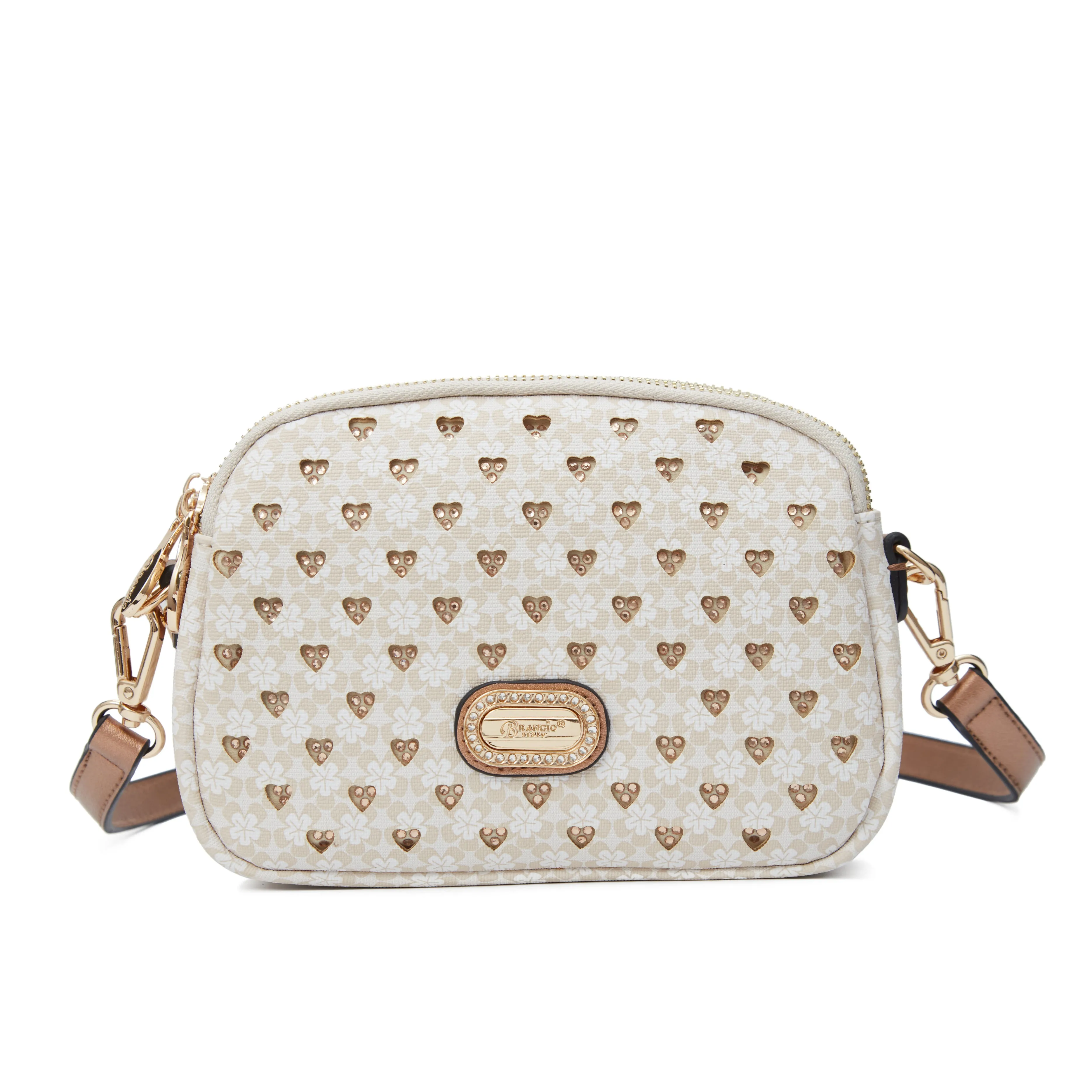 Brangio Luxe Floral Crossbody Bag Compact Everyday Luxury Office