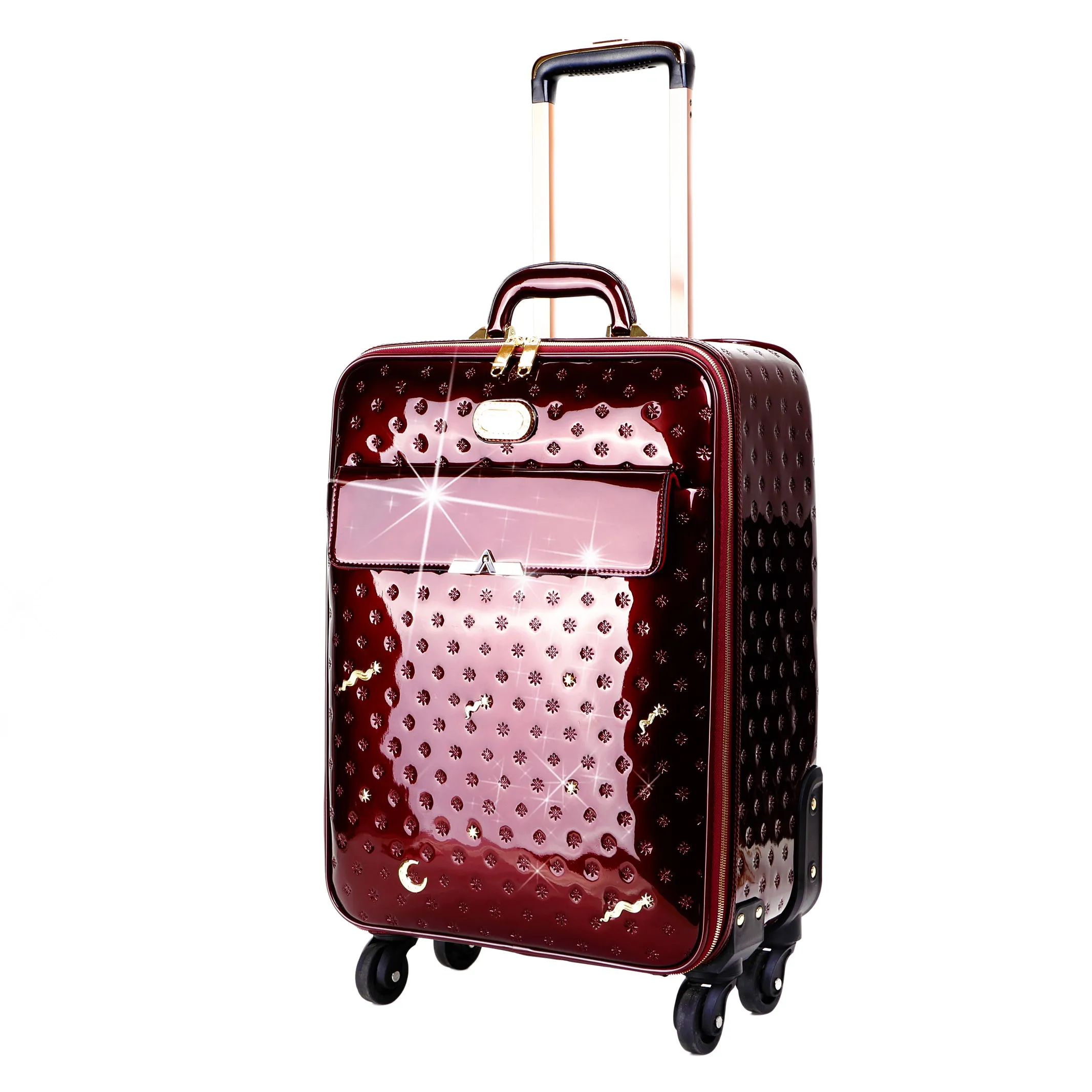 Brangio Stylish Embossed Trolley Bag High Quality Craft