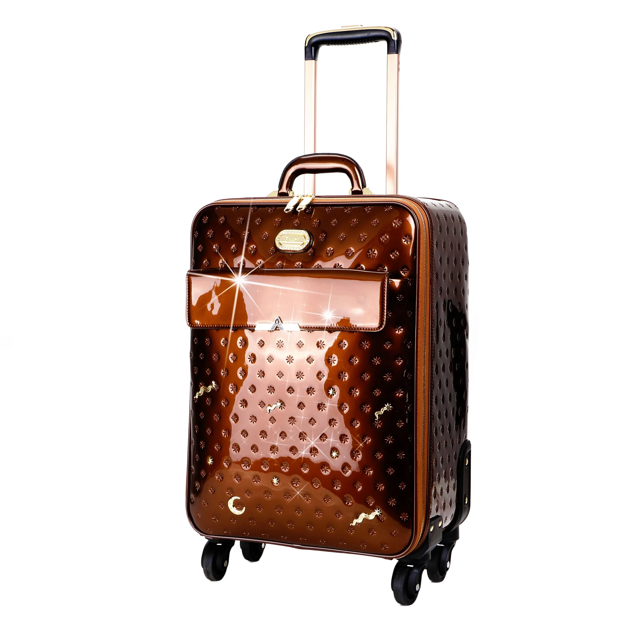Brangio Stylish Embossed Trolley Bag Signature Line