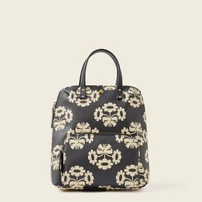 Effortless Chic Trendy Travel Buddy Backpack - Posey Flower Midnight