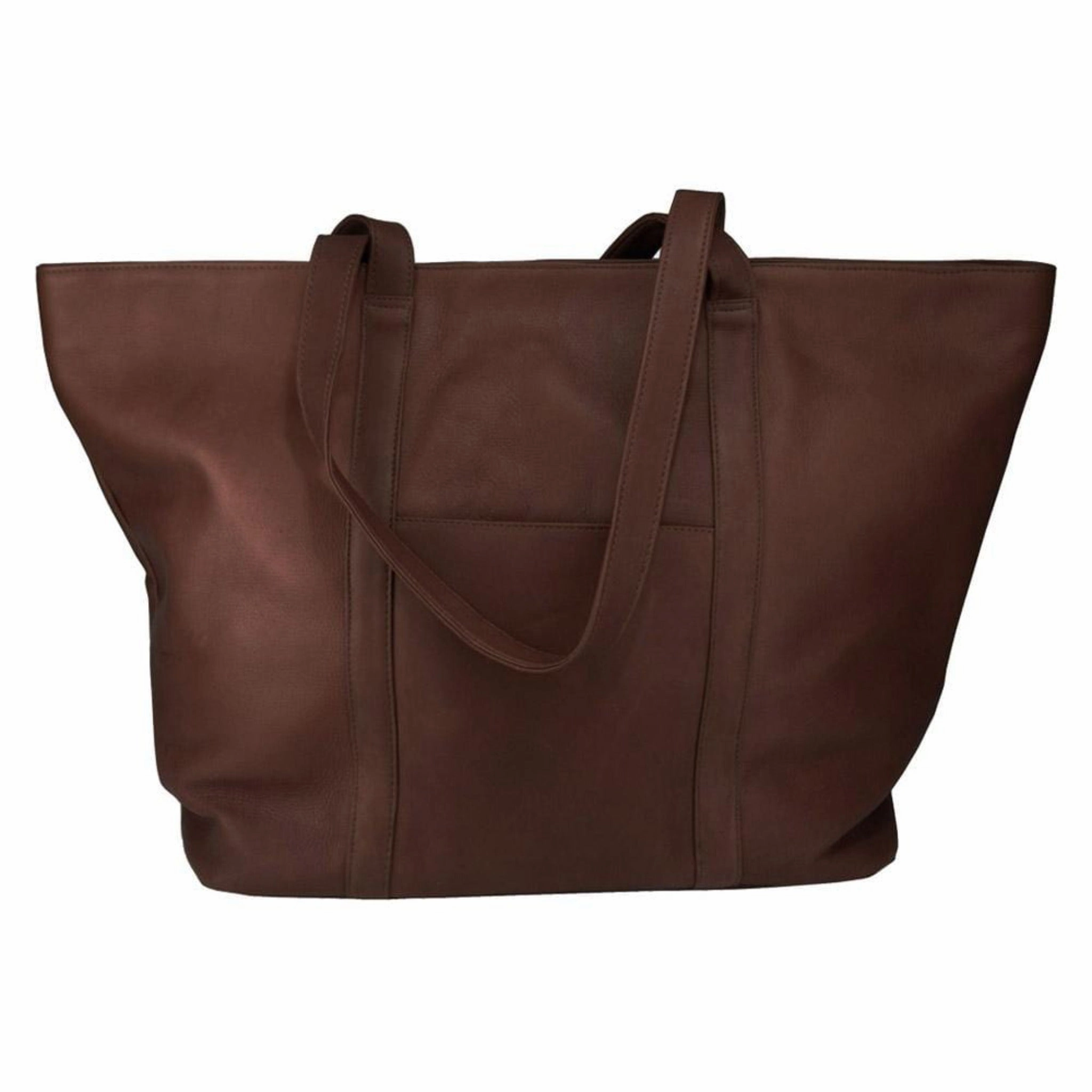 Suburban Leather Tote Bag Lg Timeless Simplicity Lightweight Carry