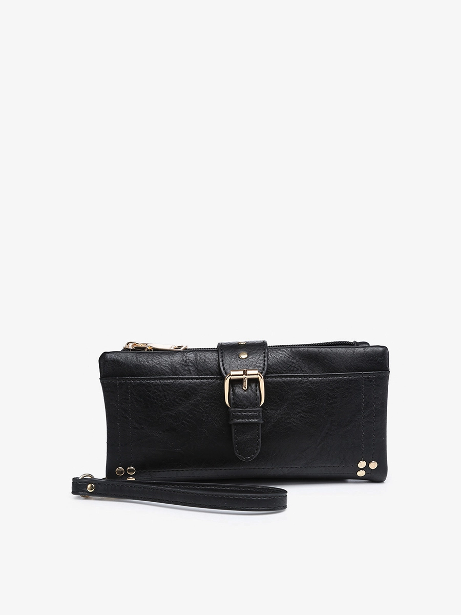 Cadence Vegan Buckle Wallet Refined Look