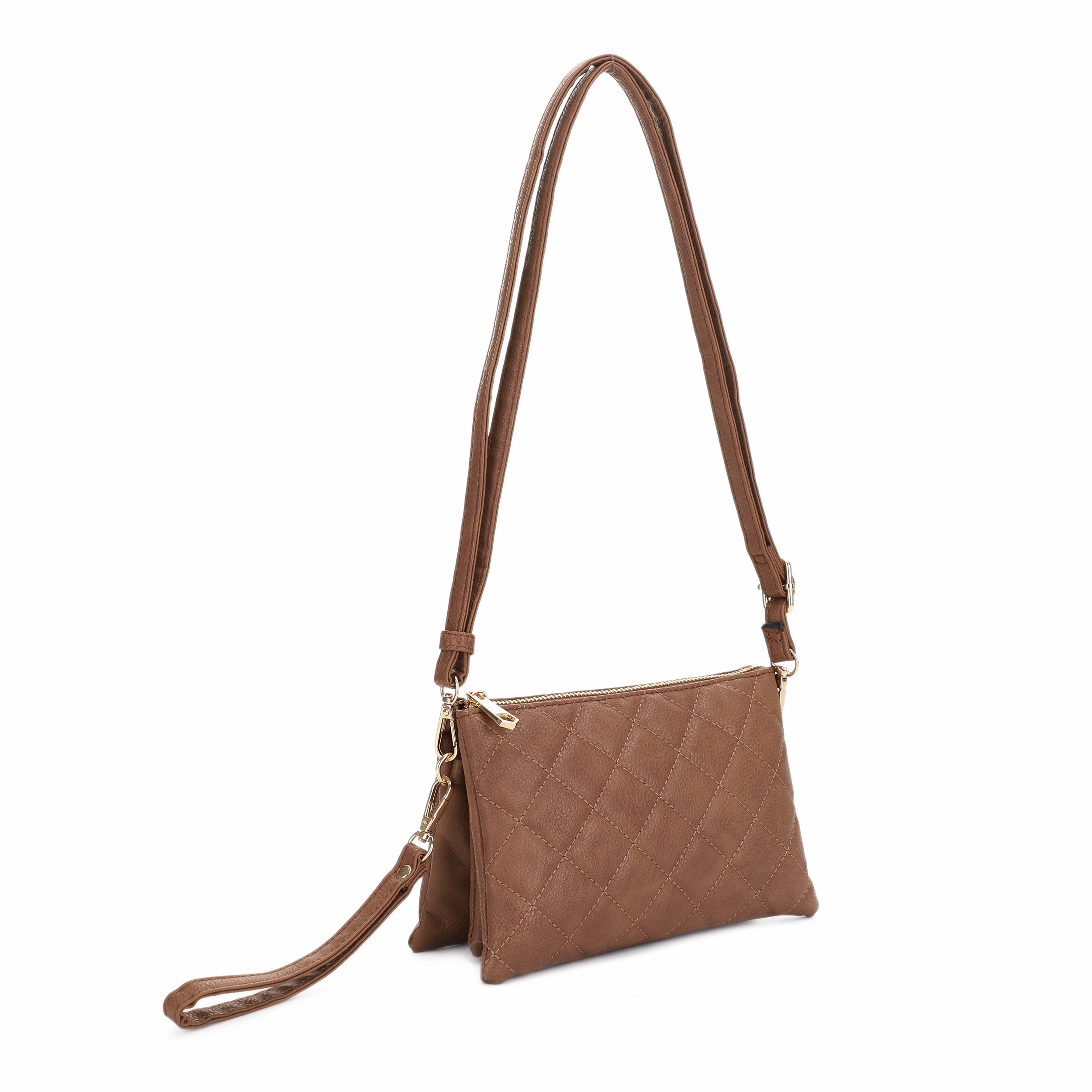 Callie Diamond Quilted Crossbody Travel Organizer