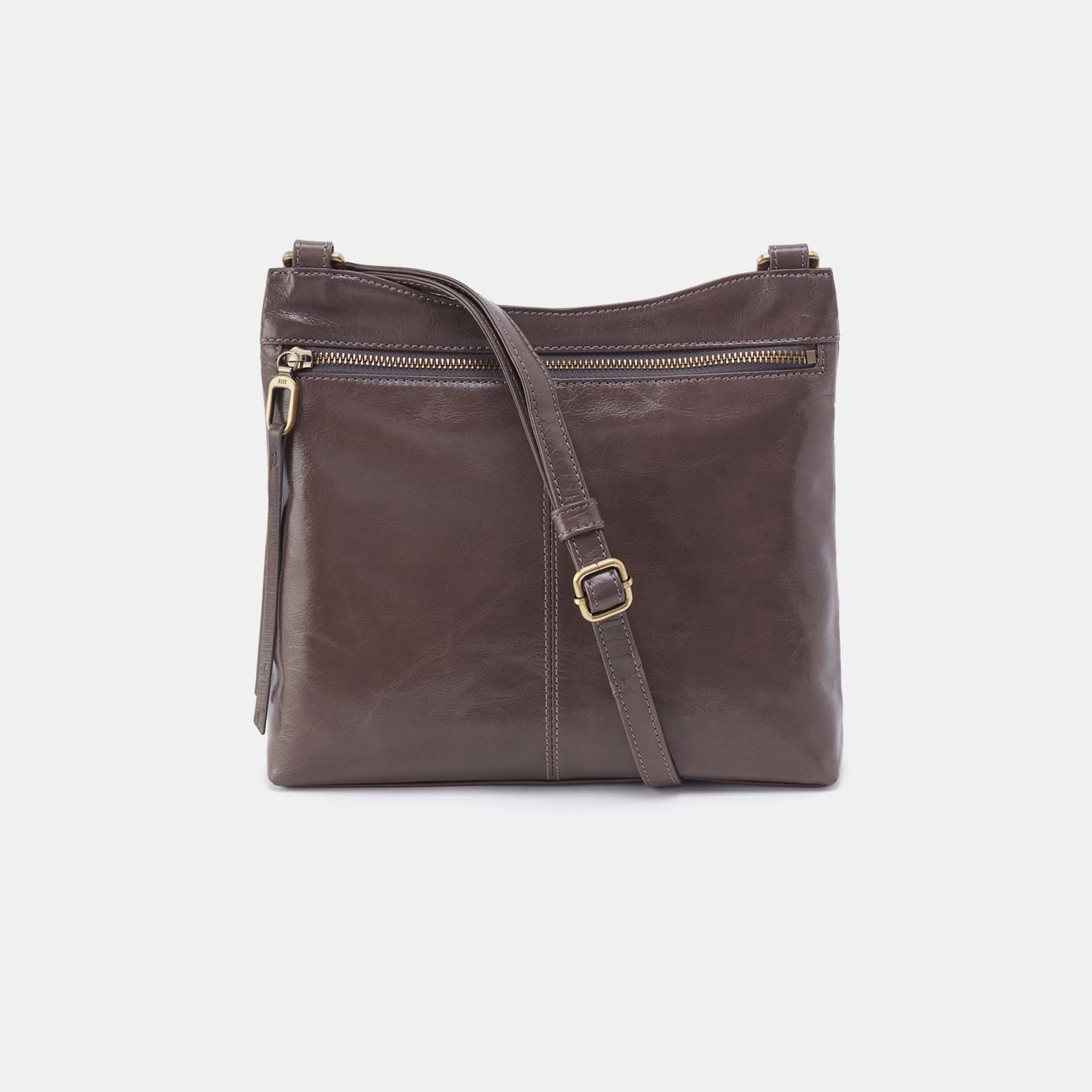 Cambel Crossbody in Polished Leather - Hearthstone Compact design ideal for keeping your hands free while on the move