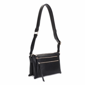 Cassidy Double Zipper Crossbody Functional Accessory
