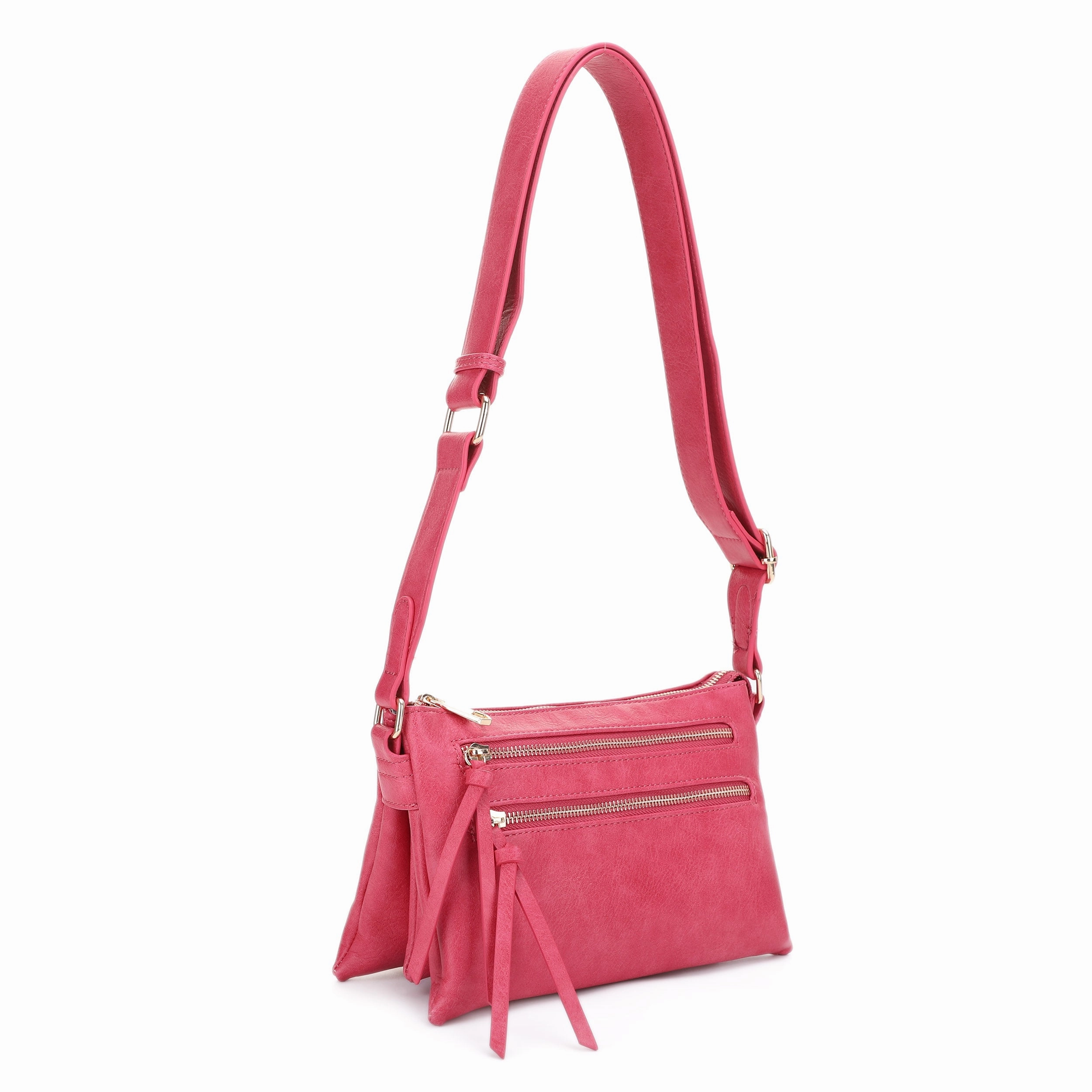 Cassidy Double Zipper Crossbody Casual Carry Fashion Travel