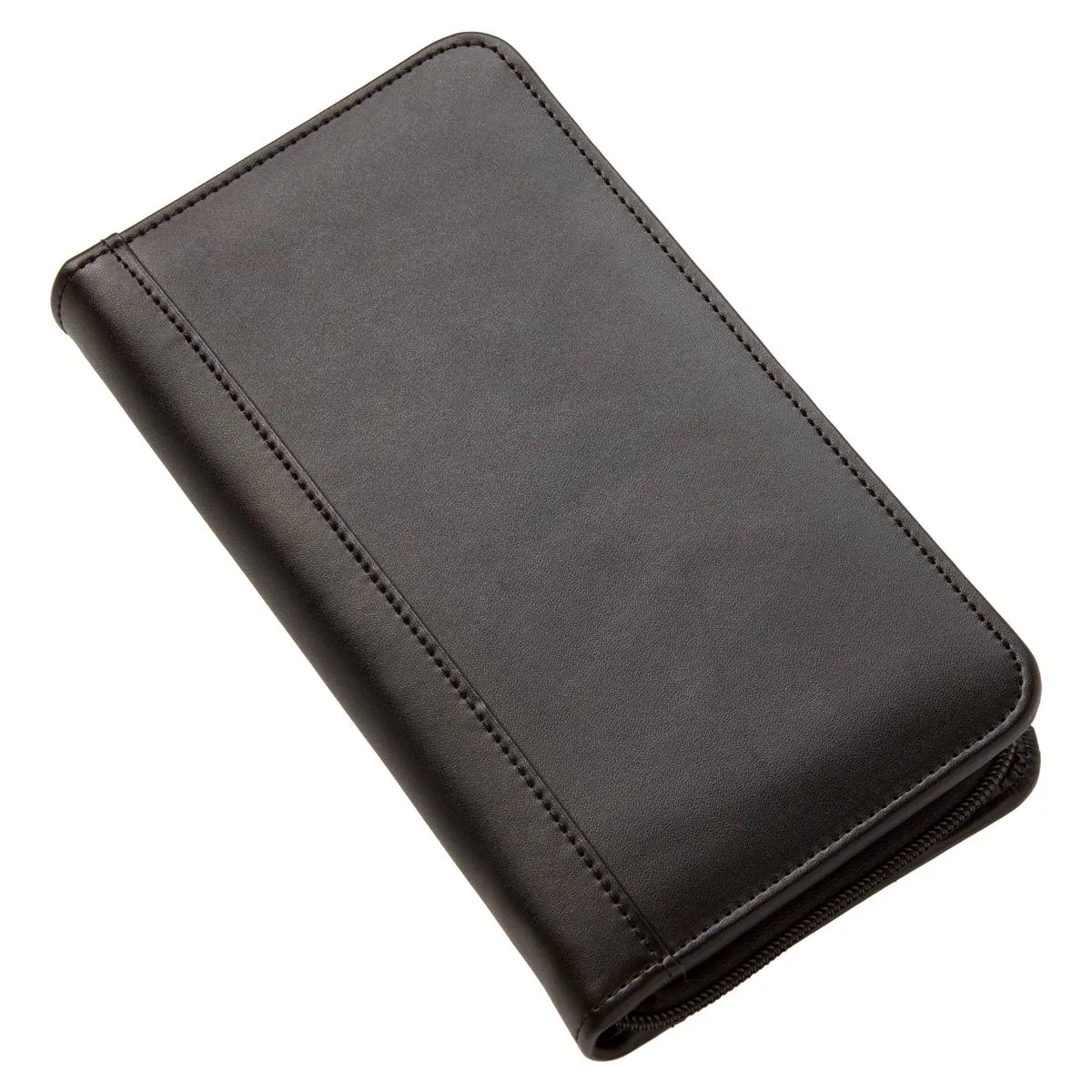Leather Zip Travel and Passport Wallet Functional Lifestyle Compact Versatility
